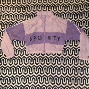 TIC TOC crop wind breaker zip up half collar purchased on dolls kill